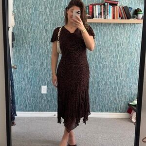 Vintage Eva Blue Fairy Brown Dress